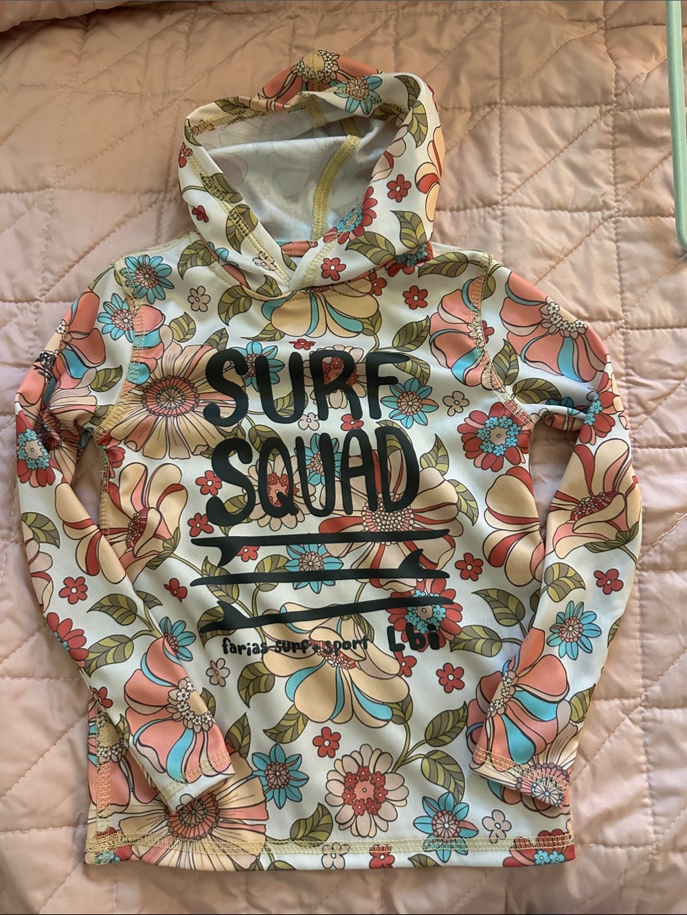 NWOT Surf Squad Floral Rashguard - UPF 50